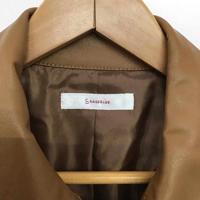 レイジブルー RAGEBLUE ジャケット、上着 ジャンパー、ブルゾン カジュアルジャケット アウター カラージャケット FREE 無地 茶 / ブラウン /  レディース USED 古着 中古 10147677