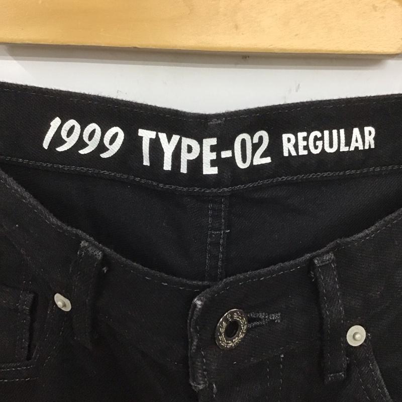 アベイシングエイプ A BATHING APE パンツ デニム、ジーンズ 001DPG801004X シャークデニム XL 刺繍 黒 / ブラック /  メンズ USED 古着 中古 10106844