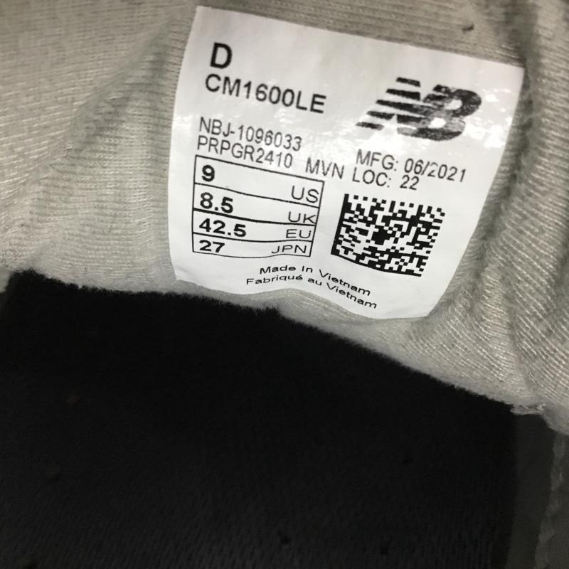 ニューバランス New Balance スニーカー スニーカー CM1600LE 27cm 27.0cm ロゴ、文字 灰 / グレー /  メンズ USED 古着 中古 10148391