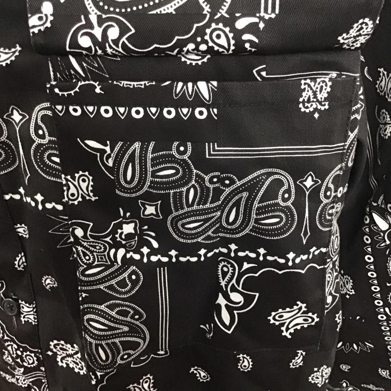 フリークスストア FREAK S STORE シャツ、ブラウス 長袖 203-1014 長袖シャツ カラーシャツ カジュアルシャツ S 総柄 X バンダナ柄 黒 / ブラック / X 白 / ホワイト /  メンズ USED 古着 中古 10107222