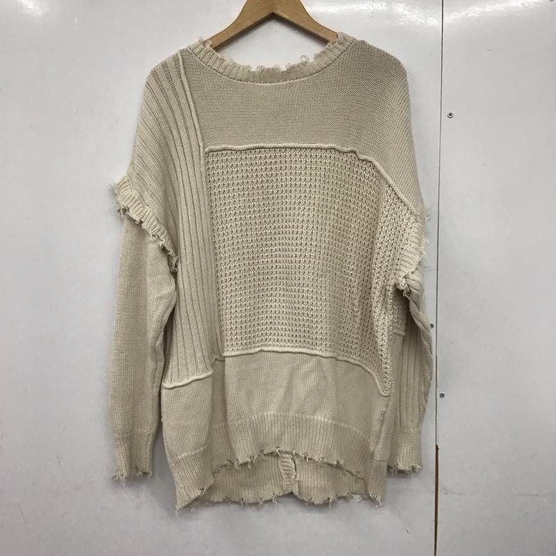 アルシーヴ archives カーディガン 長袖 M 無地 ベージュ / ベージュ /  レディース USED 古着 中古 10142766