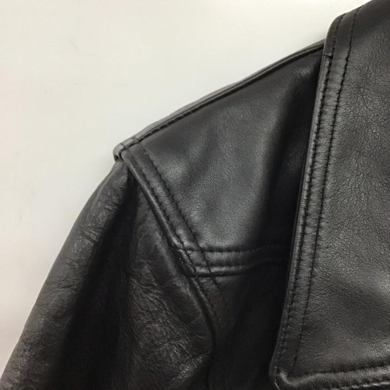 ショット schott ジャケット、上着 ジャケット、ブレザー レザージャケット ジップアップジャケット アウター 古着 90s 無地 黒 / ブラック /  メンズ USED 古着 中古 10144450