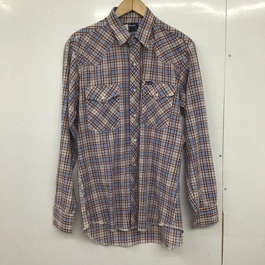 ラングラー Wrangler シャツ、ブラウス 長袖 長袖シャツ チェックシャツ カラーシャツ M チェック マルチカラー / マルチカラー /  メンズ USED 古着 中古 10146748
