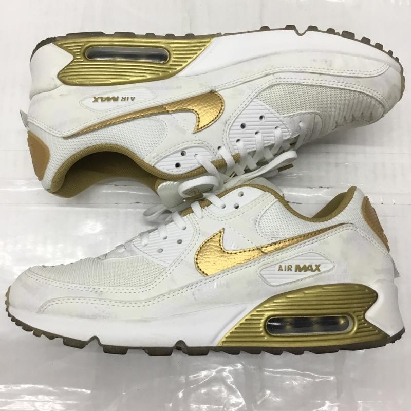 ナイキ NIKE スニーカー スニーカー DA1342-170 WMNS AIR MAX 90 SE 28.5cm 28.5cm ロゴ、文字 白 / ホワイト / X 金 / ゴールド /  メンズ USED 古着 中古 10112859