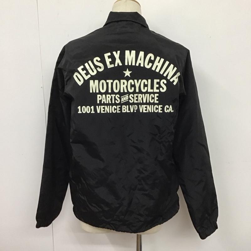 デウスエクスマキナ DEUS EX MACHINA ジャケット、上着 ジャケット、ブレザー ナイロンジャケット カラージャケット アウター S ロゴ、文字 黒 / ブラック /  メンズ USED 古着 中古 10109568