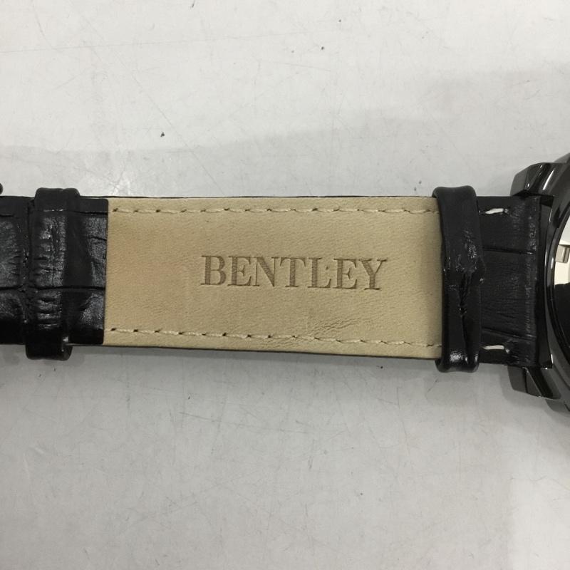 ベントレー BENTLEY 腕時計 アナログ（自動巻き） BT-AM077-BKB レザーバンド 機械式腕時計 ロゴ、文字 黒 / ブラック /  メンズ USED 古着 中古 10134879