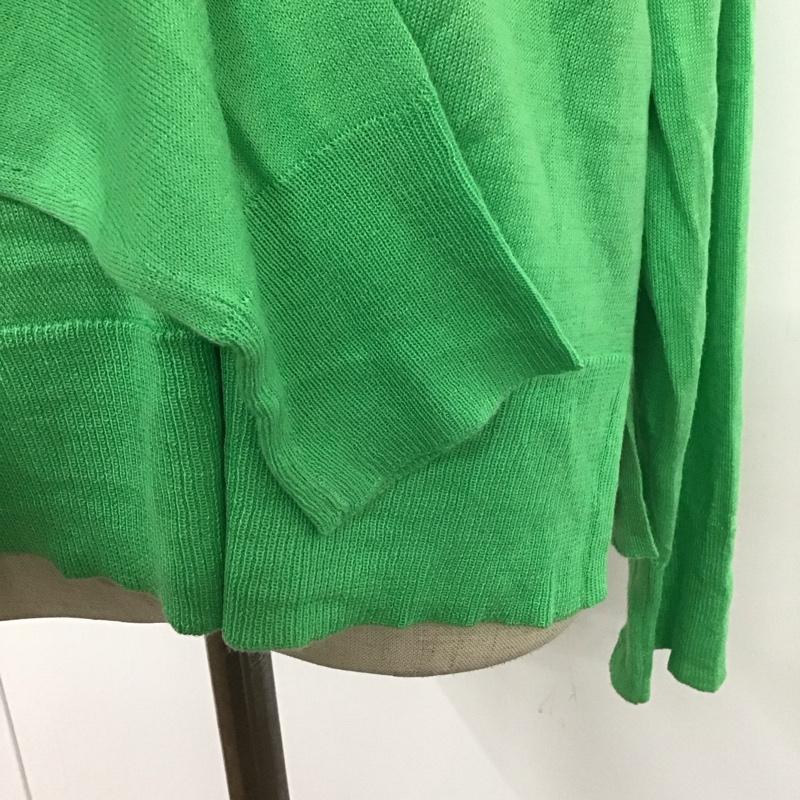 ザラ ZARA ニット、セーター 長袖 長袖ニットカットソー ニット セーター クルーネックニット S 無地 緑 / グリーン /  レディース USED 古着 中古 10112190