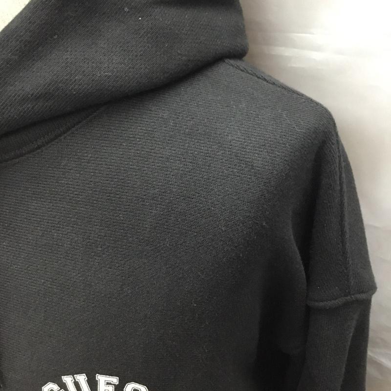 ゲス Guess パーカー 長袖 長袖パーカー フード付きパーカー プリントスウェット トレーナー L プリント 黒 / ブラック /  メンズ USED 古着 中古 10121097