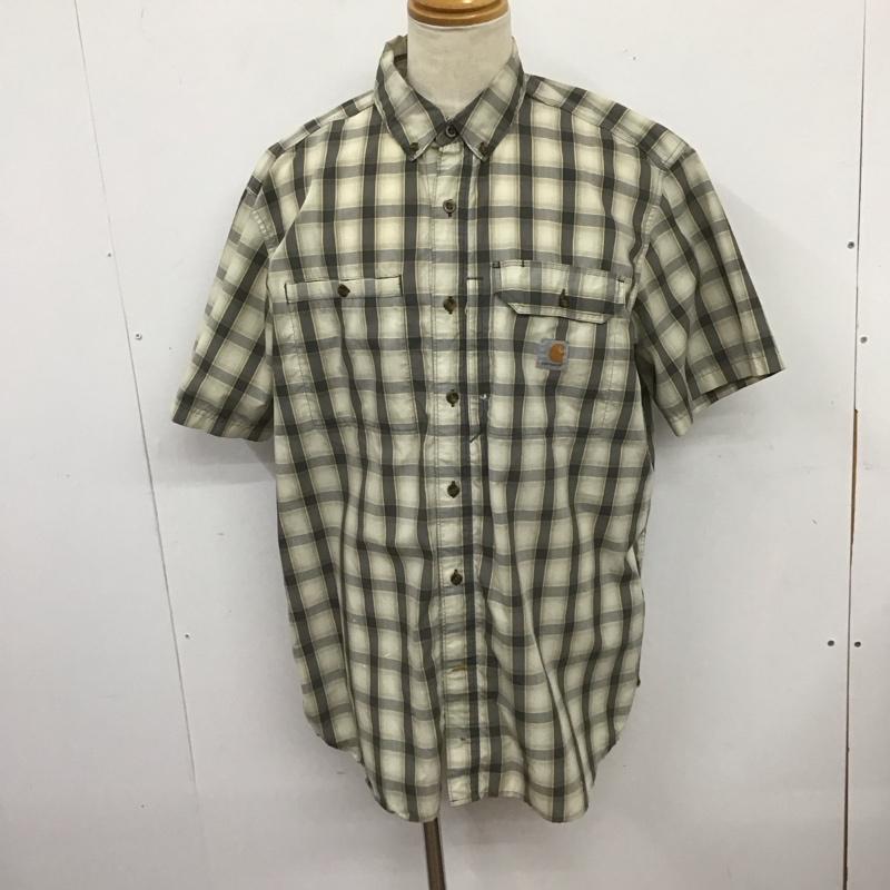 カーハート Carhartt シャツ、ブラウス 半袖 半袖シャツ チェックシャツ ボタンダウンシャツ XL チェック マルチカラー / マルチカラー /  メンズ USED 古着 中古 10126233