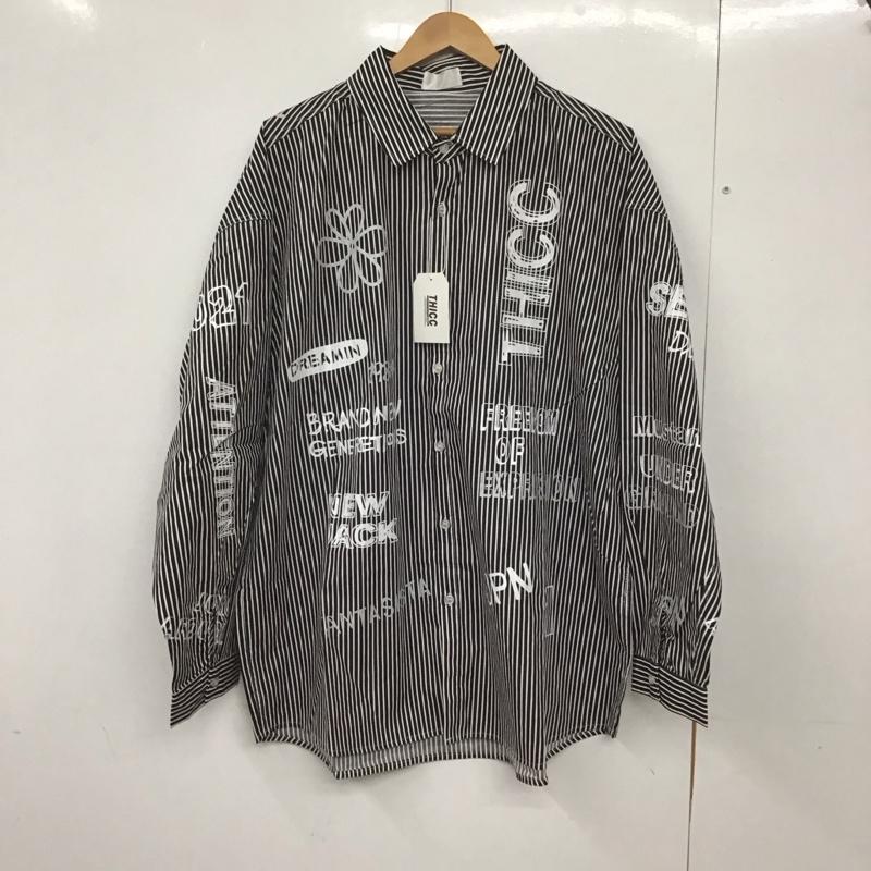 古着 USED シャツ、ブラウス 長袖 THICC FREE ストライプ マルチカラー / マルチカラー /  メンズ USED 古着 中古 10130046