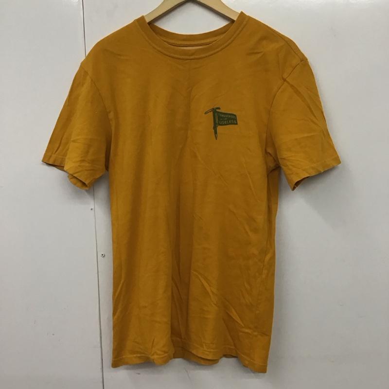 パタゴニア patagonia Tシャツ 半袖 半袖カットソー プリントTシャツ クルーネックカットソー S ロゴ、文字 黄 / イエロー /  メンズ USED 古着 中古 10130475