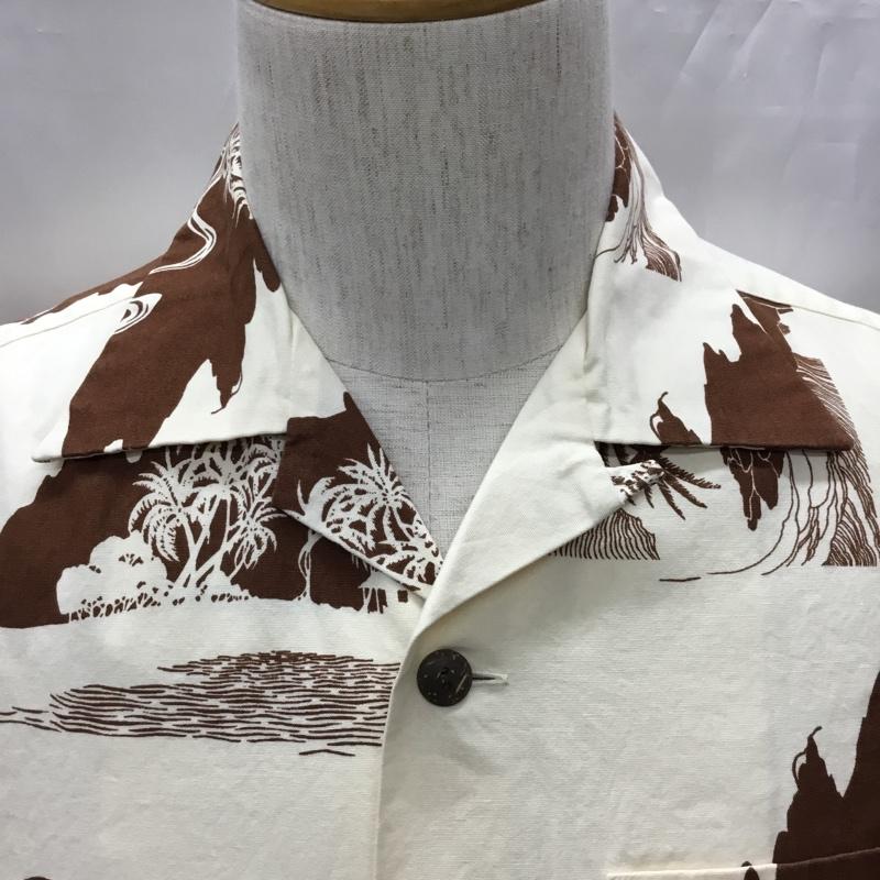 サンサーフ SUN SURF シャツ、ブラウス 半袖 アロハシャツ XS 総柄 アイボリー / アイボリー /  メンズ USED 古着 中古 10108693