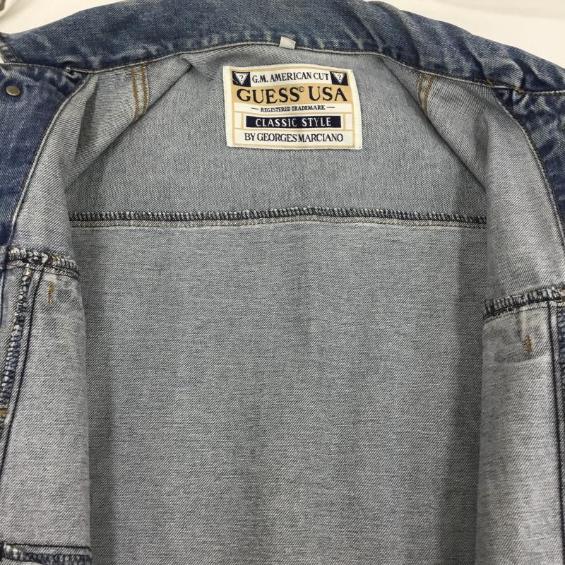 ゲス Guess ジャケット、上着 ジャケット、ブレザー 90s MADE IN USA S 無地 水色 / ライトブルー / X 青 / ブルー /  メンズ USED 古着 中古 10123101