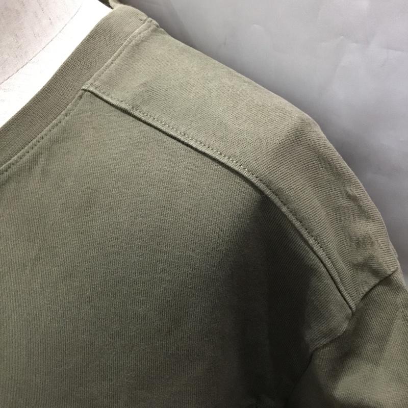 ティンバーランド Timberland Tシャツ 半袖 半袖カットソー プリントTシャツ クルーネックカットソー XL ロゴ、文字 カーキ / カーキ /  メンズ USED 古着 中古 10108381