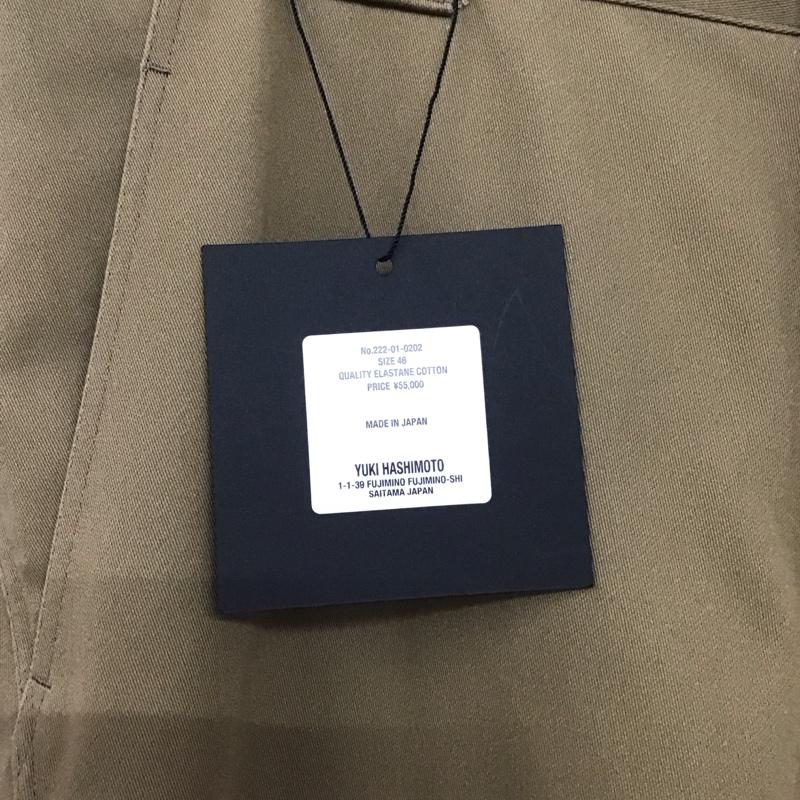 ユウキハシモト YUKI HASHIMOTO パンツ ワークパンツ、ペインターパンツ 222-01-0202 TWISTED WORK PANTS WITH POLAROID タグ付き 46 プリント ベージュ / ベージュ /  メンズ USED 古着 中古 10140203