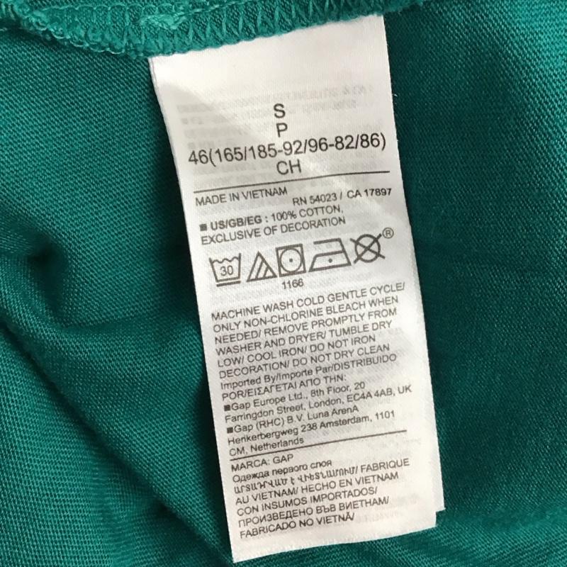 ギャップ GAP Tシャツ 半袖 S ロゴ、文字 X プリント 緑 / グリーン /  メンズ USED 古着 中古 10128495