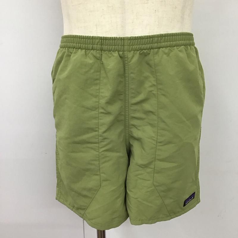 パタゴニア patagonia パンツ ショートパンツ 57022 バギーズショーツ ショートパンツ ハーフパンツ カジュアルパンツ S ロゴ、文字 緑 / グリーン /  メンズ USED 古着 中古 10116372