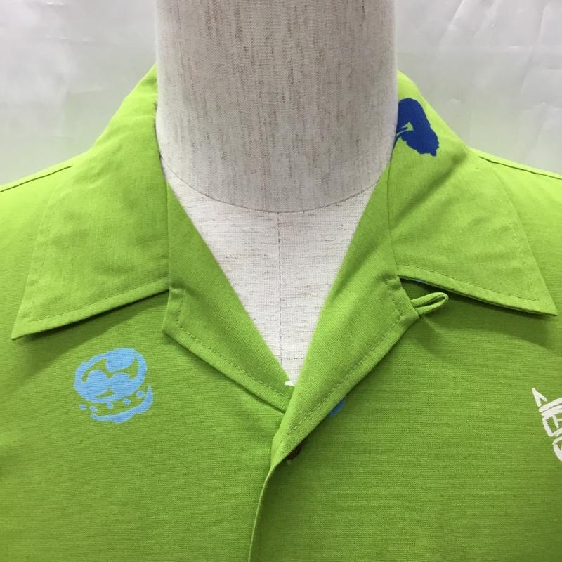 マンゴ MANGO シャツ、ブラウス 半袖 M  黄緑 / イエローグリーン /  メンズ USED 古着 中古 10108695