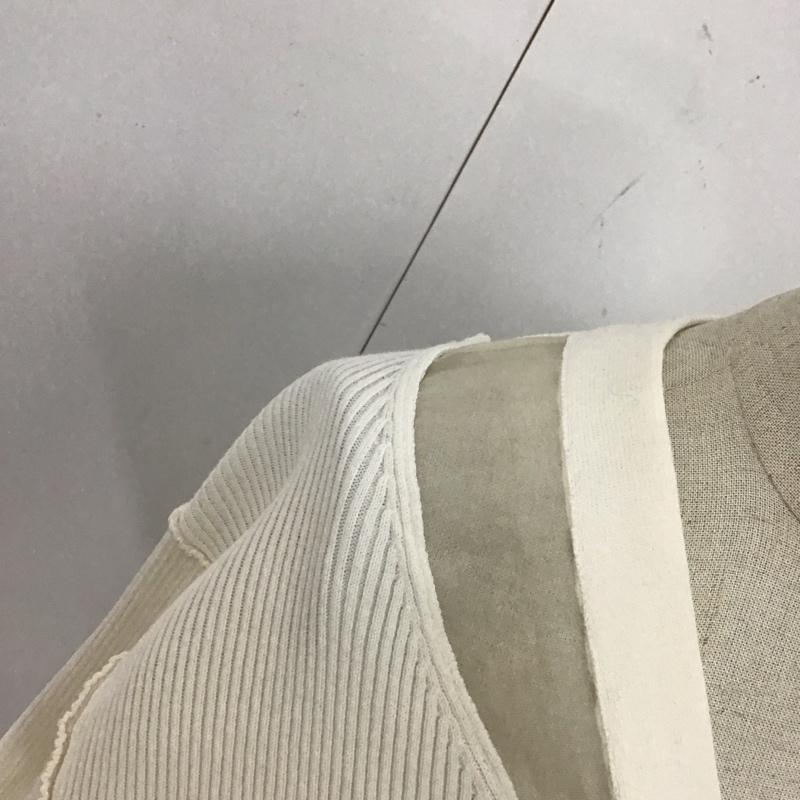 レイビームス Ray BEAMS カットソー 長袖 長袖カットソー Vネックカットソー ロングスリーブカットソー リブ 無地 白 / ホワイト /  レディース USED 古着 中古 10123858