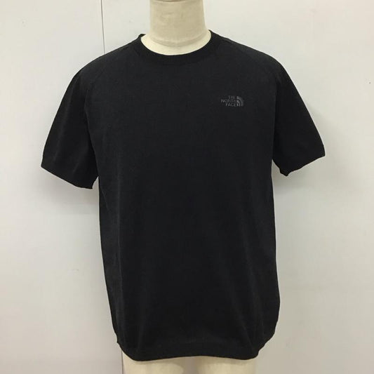 ザノースフェイス THE NORTH FACE Tシャツ 半袖 nt12021 インスティンクトエクスプローラーティー 半袖カットソー ニットカットソー L ロゴ、文字 黒 / ブラック /  メンズ USED 古着 中古 10116520