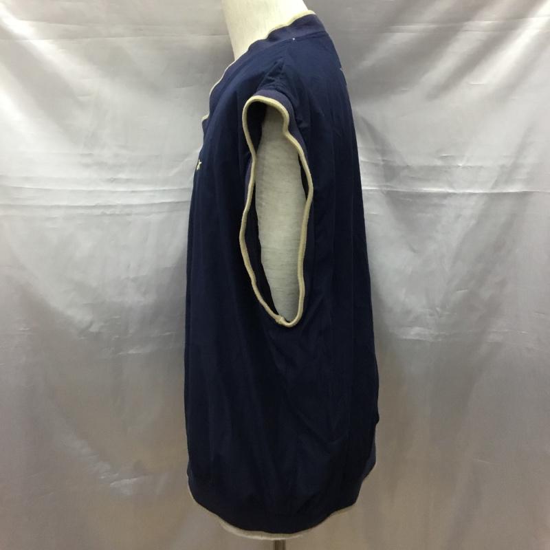 リーボック Reebok カットソー 半袖 ノースリーブカットソー ロゴタンクトップ スポーツウェア XL ロゴ、文字 紺 / ネイビー /  メンズ USED 古着 中古 10116681