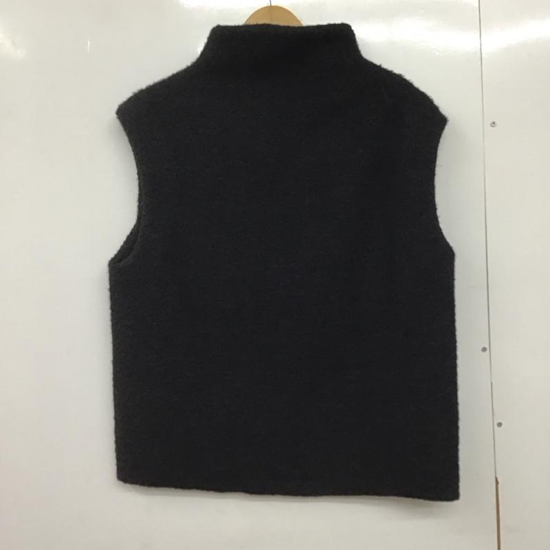 ザラ ZARA ベスト ベスト ニットベスト ノースリーブカットソー プルオーバー M 無地 黒 / ブラック /  レディース USED 古着 中古 10145402