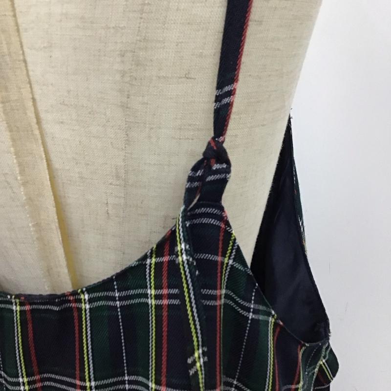 ダブルクローゼット w closet ワンピース ロングスカート 343187 フリルティアードキャミワンピース チェック マルチカラー / マルチカラー /  レディース USED 古着 中古 10122559