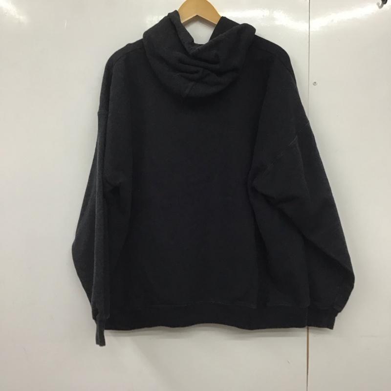 ヘインズ HANES パーカー 長袖 長袖パーカー プルオーバーパーカー スウェット XL ロゴ、文字 黒 / ブラック /  メンズ USED 古着 中古 10144258