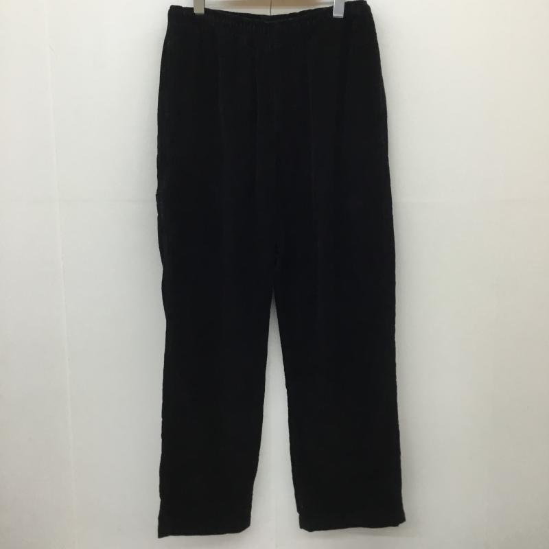 ステューシー STUSSY パンツ ワークパンツ、ペインターパンツ コーデュロイパンツ M ロゴ、文字 黒 / ブラック /  メンズ USED 古着 中古 10119030