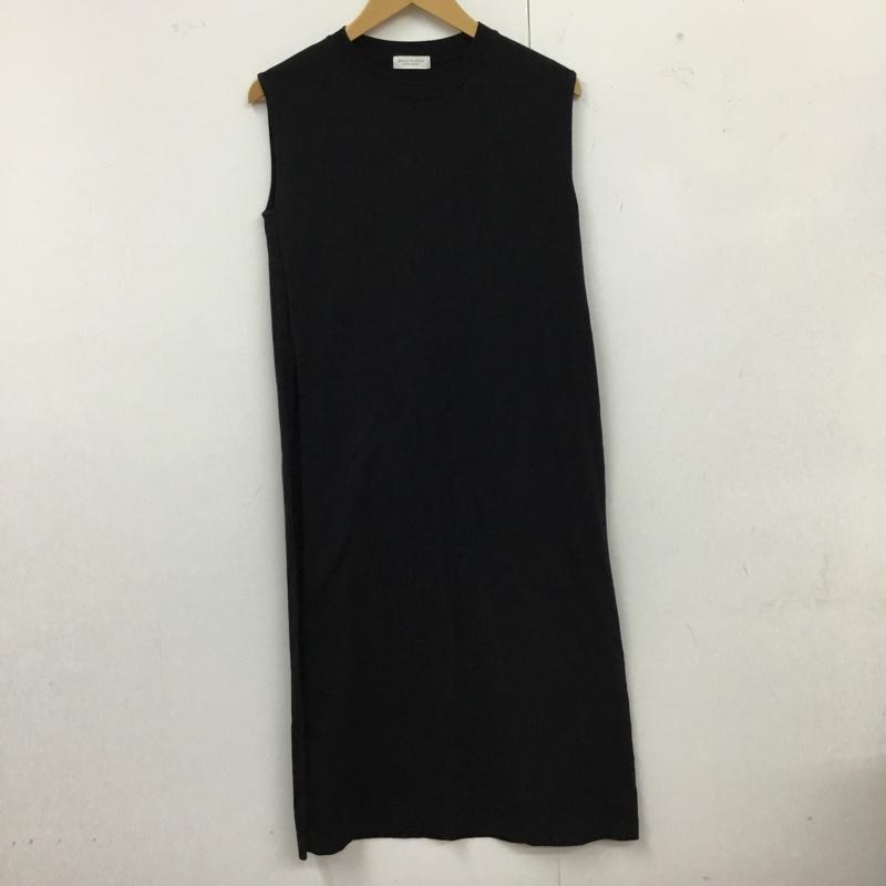 ビューティアンドユースユナイテッドアローズ BEAUTY&YOUTH UNITED ARROWS ワンピース ロングスカート 1626-225-5234 コットンスリットノースリーブワンピース 無地 黒 / ブラック /  レディース USED 古着 中古 10110785