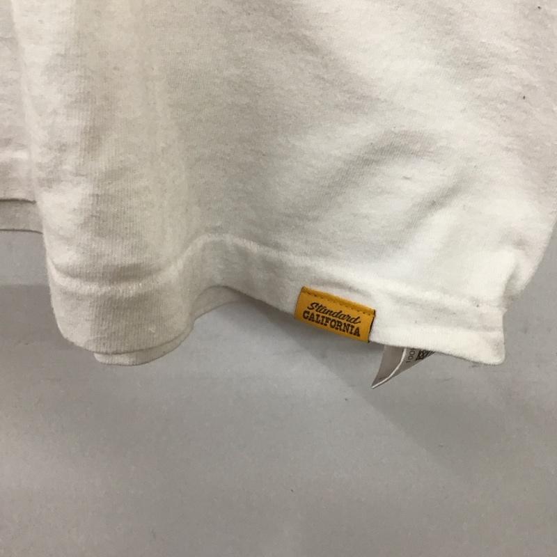 スタンダード カリフォルニア STANDARD CALIFORNIA Tシャツ 半袖 半袖カットソー プリントTシャツ クルーネックカットソー XL ロゴ、文字 白 / ホワイト /  メンズ USED 古着 中古 10128647