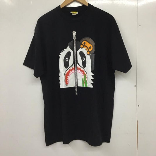 アベイシングエイプ A BATHING APE Tシャツ 半袖 シャークパンダ マイロ XL プリント 黒 / ブラック /  メンズ USED 古着 中古 10133564