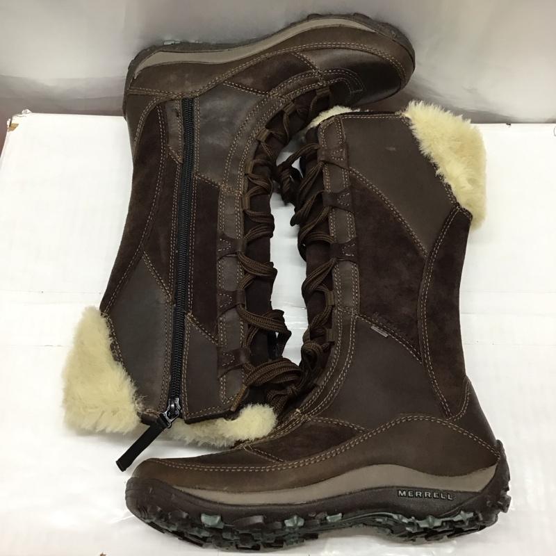 メレル MERRELL ブーツ 一般 J20258 レースアップ UK5 US：7.5 ロゴ、文字 茶 / ブラウン /  レディース USED 古着 中古 10116048