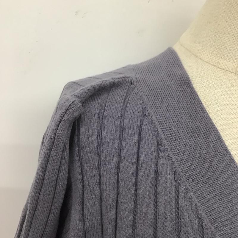 スナイデル SNIDEL ワンピース ロングスカート SWNO214074 フロントボタンニットワンピース パフスリーブ 無地 青 / ブルー /  レディース USED 古着 中古 10108578
