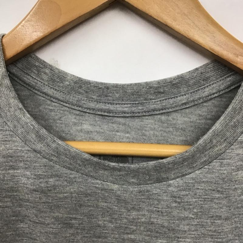 ザノースフェイス THE NORTH FACE Tシャツ 半袖 nt81702z Tシャツ 半袖カットソー プリントTシャツ L ロゴ、文字 灰 / グレー /  メンズ USED 古着 中古 10128639