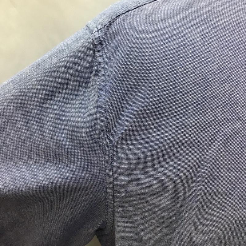 ビームス ハート BEAMS HEART シャツ、ブラウス 半袖 42-01-0067-152 L 無地 青 / ブルー /  メンズ USED 古着 中古 10117024