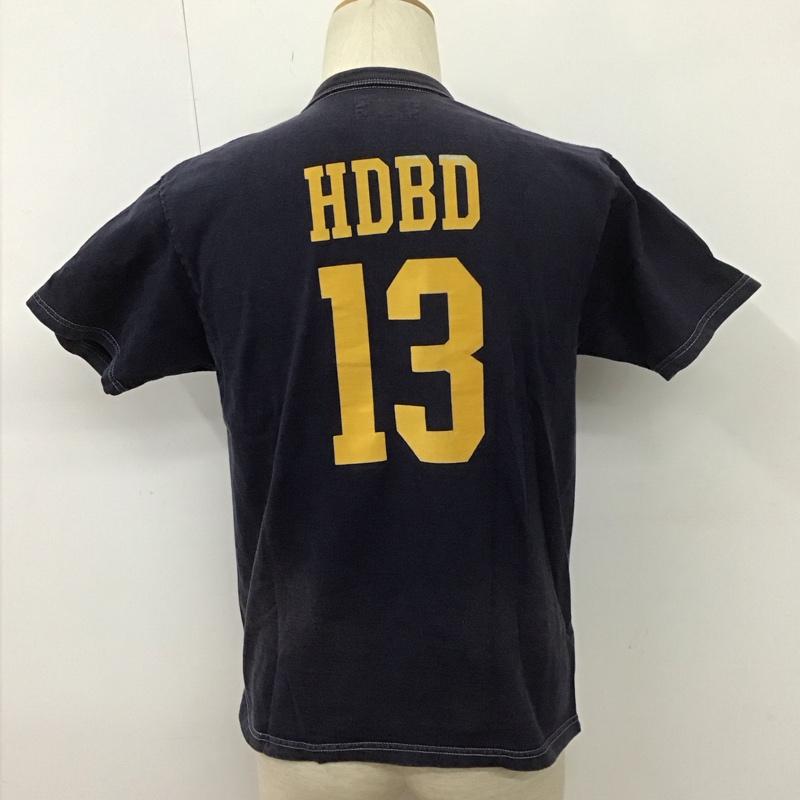 ハードバード HARD BIRD Tシャツ 半袖 クルーネック プリント ロゴ、文字 紺 / ネイビー /  メンズ USED 古着 中古 10111857
