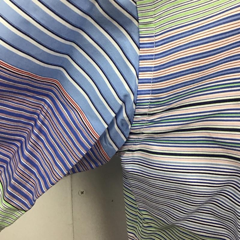 トミーヒルフィガー TOMMY HILFIGER シャツ、ブラウス 長袖 長袖シャツ カラーシャツ ポケットシャツ 長袖カットソー ボーダーシャツ M ボーダー柄 マルチカラー / マルチカラー /  メンズ USED 古着 中古 10114982