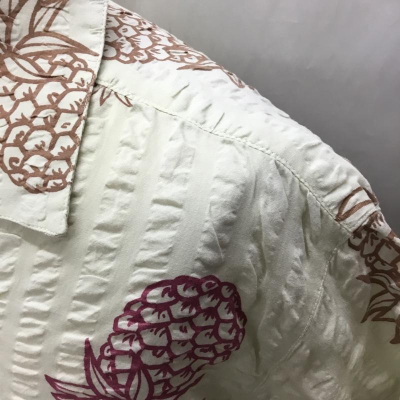 古着 USED シャツ、ブラウス 半袖 半袖 M プリント ベージュ / ベージュ /  メンズ USED 古着 中古 10108281