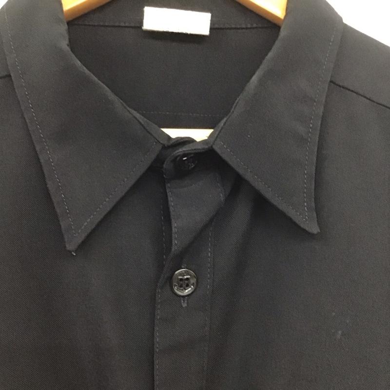 ミリタリー ミリタリー シャツ、ブラウス 長袖 長袖シャツ ミリタリーシャツ カラーシャツ ロゴ、文字 黒 / ブラック /  メンズ USED 古着 中古 10140673