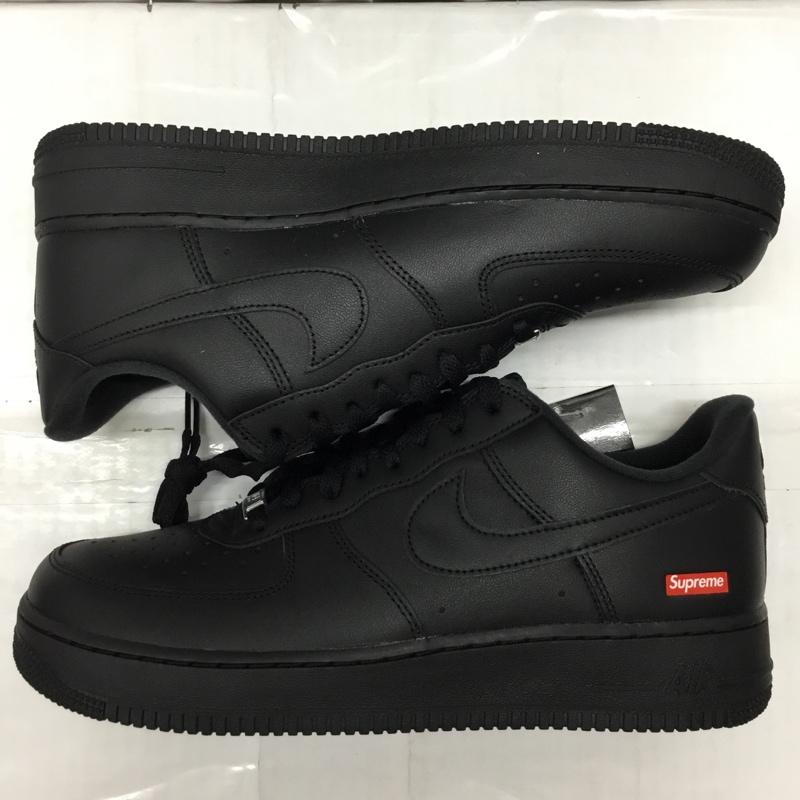 ナイキ NIKE スニーカー スニーカー CU9225-001 AIR FORCE 1 LOW Supreme 28cm 箱有 28.0cm ロゴ、文字 黒 / ブラック /  メンズ USED 古着 中古 10114720