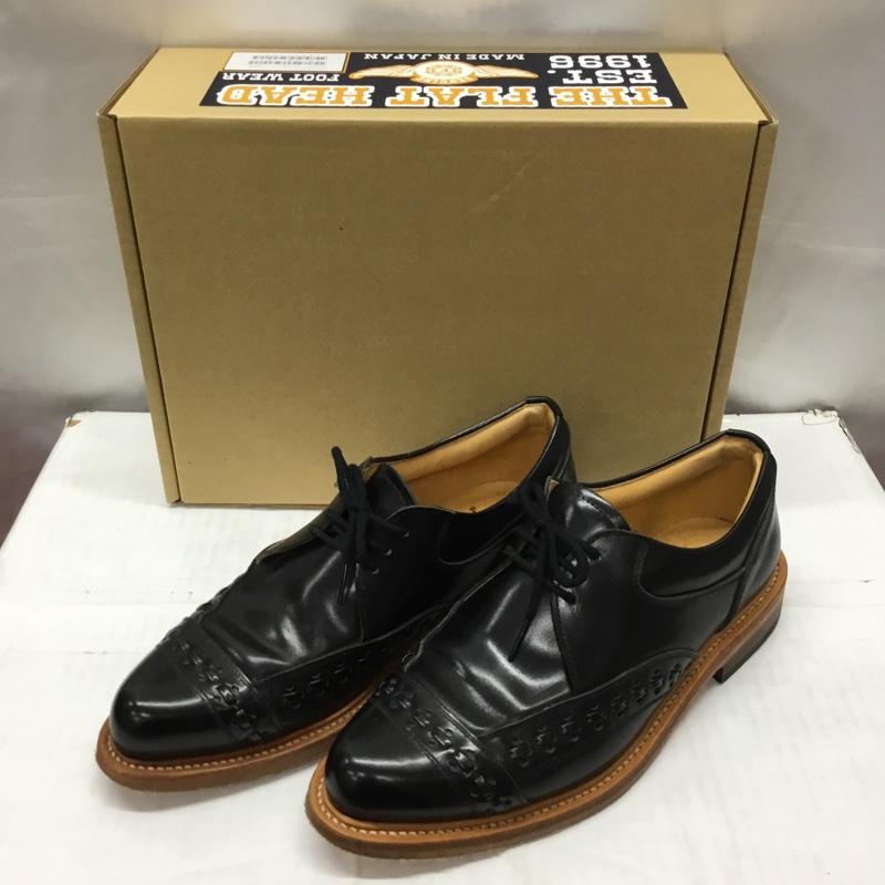 フラットヘッド The Flat Head 革靴 革靴 RJB ステッチ 8 無地 黒 / ブラック /  メンズ USED 古着 中古 10113962
