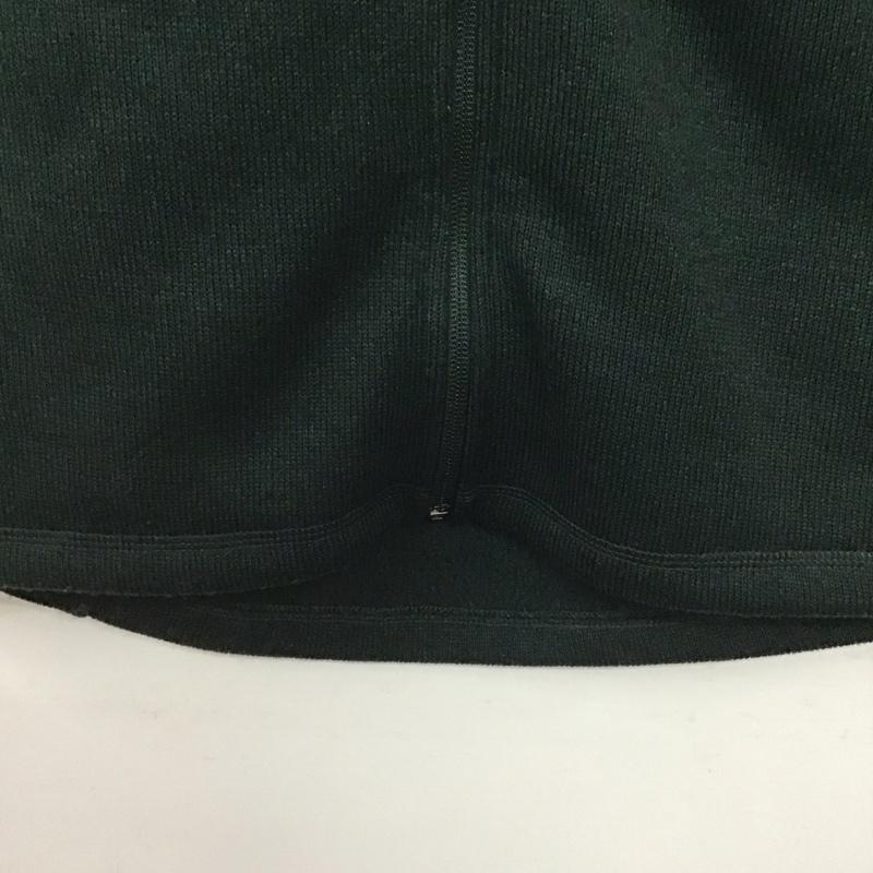 エルエルビーン L.L.Bean ベスト ベスト ジップアップベスト ノースリーブカットソー スタンドネック M ロゴ、文字 緑 / グリーン /  メンズ USED 古着 中古 10144223