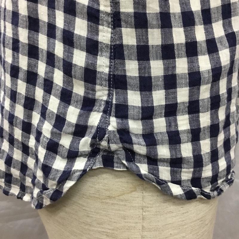 ベイフロー BAYFLOW シャツ、ブラウス 長袖 長袖シャツ カラーシャツ ポケットシャツ 長袖カットソー チェックシャツ 3 チェック 白 / ホワイト / X 青 / ブルー /  メンズ USED 古着 中古 10117718