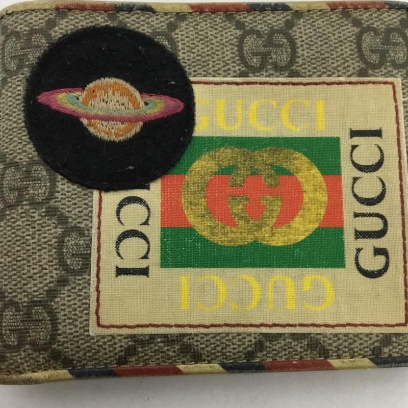 グッチ GUCCI 財布 二つ折り クーリエ GG 総柄 マルチカラー / マルチカラー /  メンズ USED 古着 中古 10146051