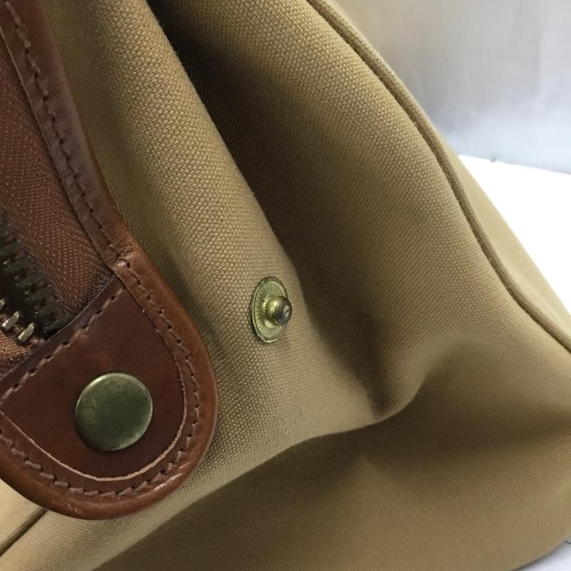 ポロラルフローレン POLO RALPH LAUREN トートバッグ トートバッグ SI PT14 キャンバス レザー ロゴ、文字 茶 / ブラウン / X ベージュ / ベージュ /  メンズ USED 古着 中古 10120911
