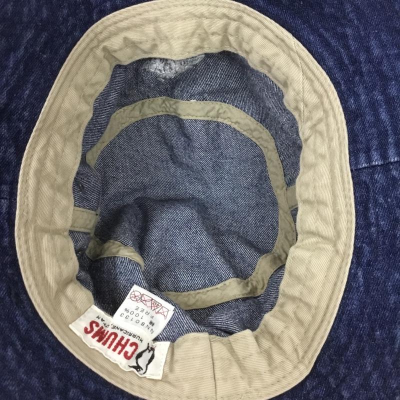 チャムス CHUMS 帽子 ハット NN80133 THE NORTH FACE デニム FREE ロゴ、文字 インディゴ / インディゴ /  メンズ USED 古着 中古 10130534