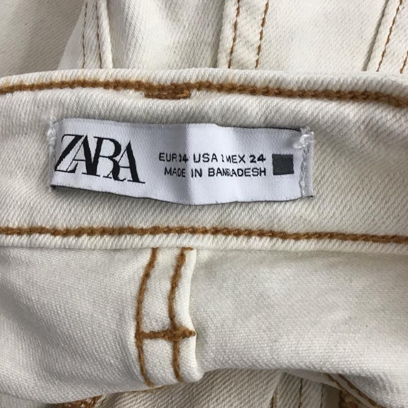 ザラ ZARA パンツ デニム、ジーンズ 34 無地 白 / ホワイト /  レディース USED 古着 中古 10129578
