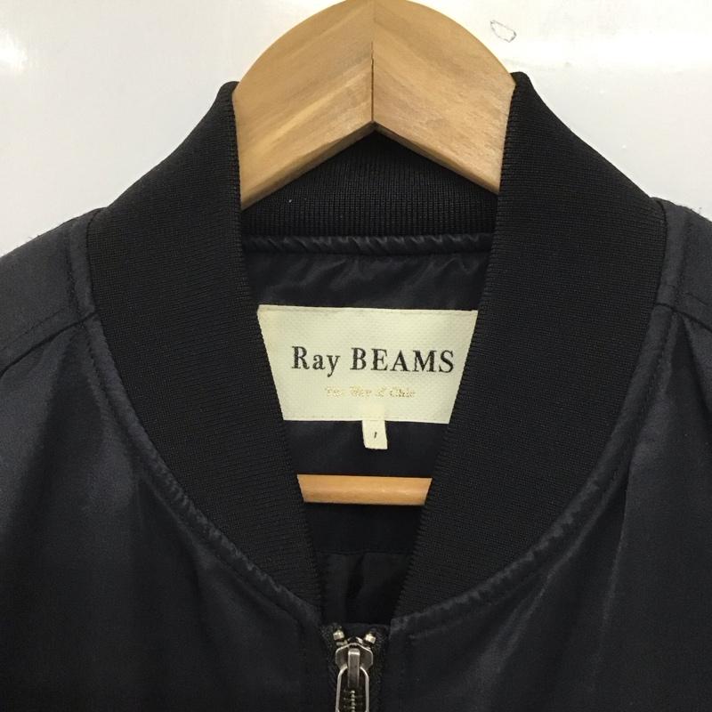 レイビームス Ray BEAMS コート コート一般 63-19-0132-895 ロングMA-1コート 1 無地 黒 / ブラック /  レディース USED 古着 中古 10146602