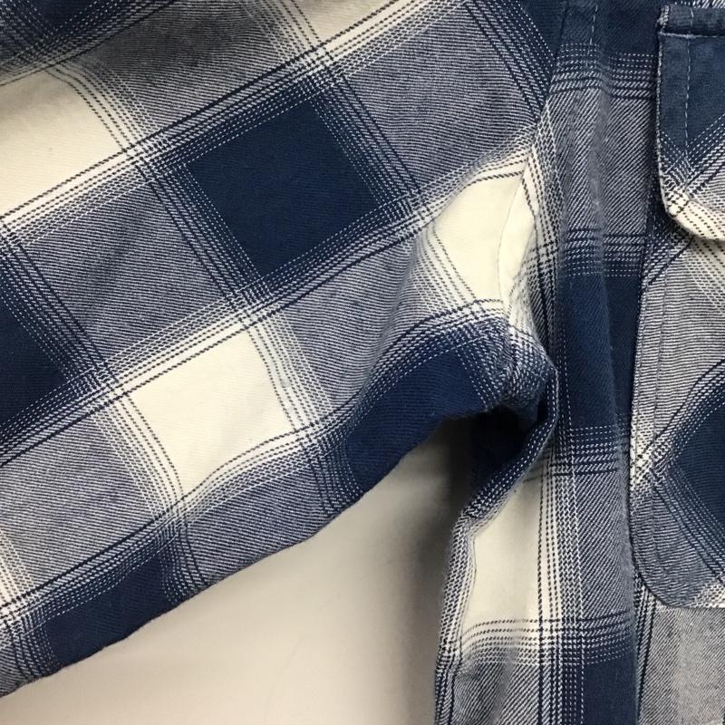 シュプリーム Supreme シャツ、ブラウス 長袖 コットン ワークシャツ M チェック 青 / ブルー / X 白 / ホワイト /  メンズ USED 古着 中古 10146352